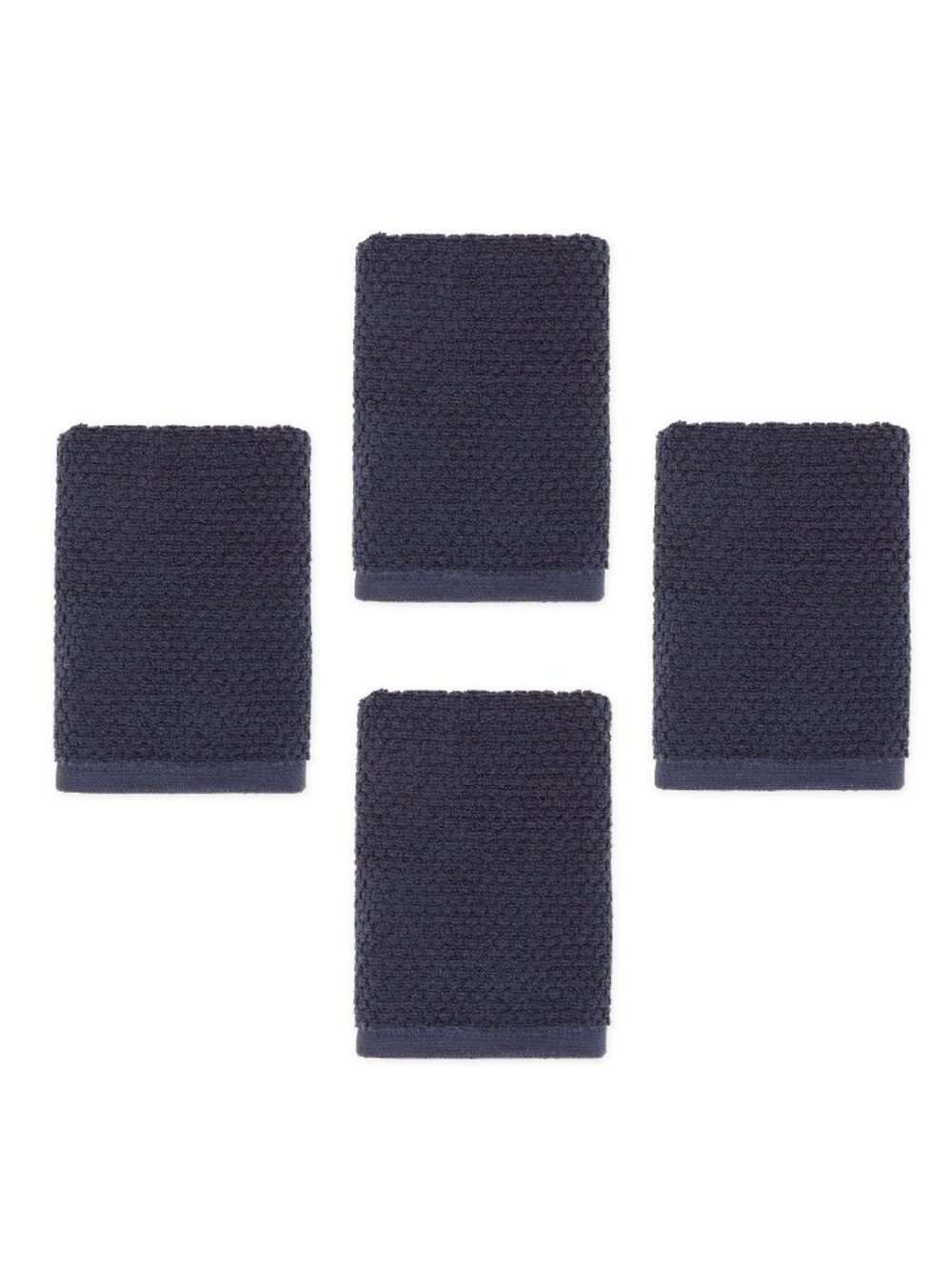 4 new Wild Sage Savannah 90% Cotton 16"x28" HAND Towels BIJOU BLUE (NAVY)